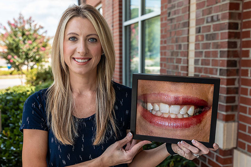 dental patient smiling