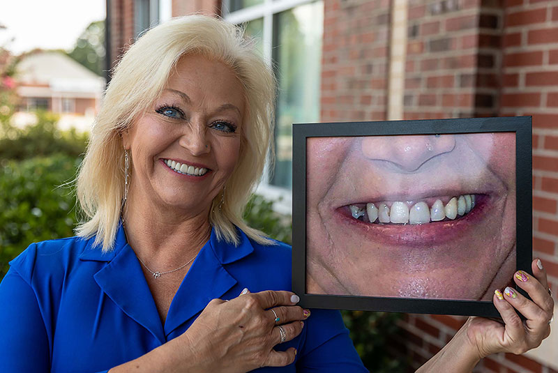 dental patient smiling