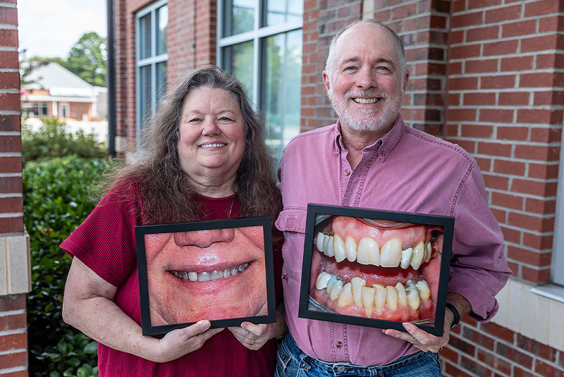 dental patient smiling